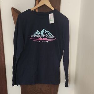 Vineyard Vines Long Sleeve Tee Ski Mountain Logo size L